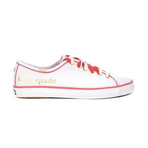 Keds X Kate Spade New York Kickstart Foil Logo Sneakers Size 8M  NIB Sold OUT